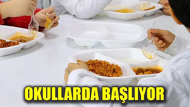 Okullarda ücretsiz yemek uygulaması başlıyor