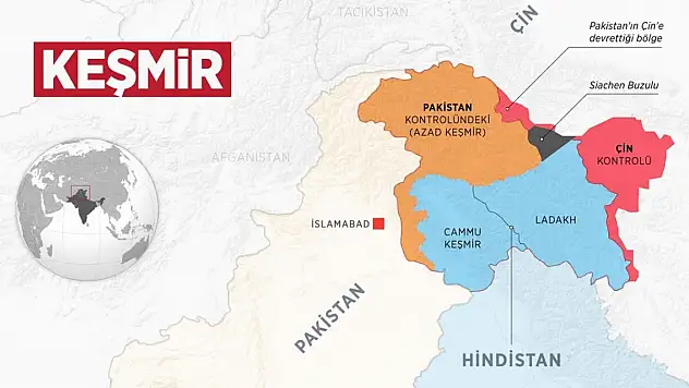 Hindistan ve Pakistan arasında 76 yıldır çözülemeyen Keşmir meselesi