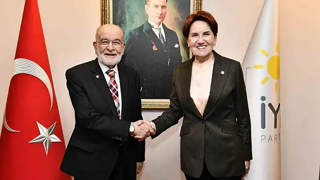 İYİ Parti lideri Akşener, Temel Karamollaoğlu'nu kabul etti