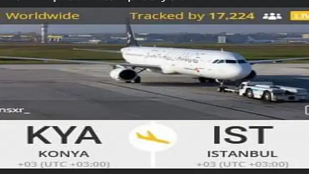 Binlerce kişi Konyaspor uçağını izledi