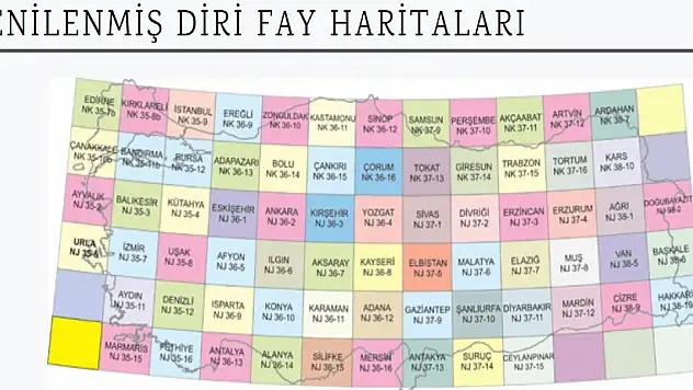 MTA yenilenmiş diri fay haritalarını yayınladı