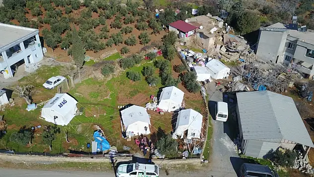 Gaziantep Nurdağı'nda çadırlar köylere ulaştı