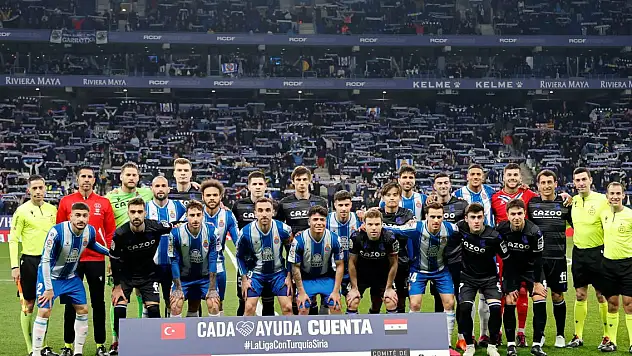 Espanyol-Real Sociedad karşılaşmasında depremzedeler için yardım çağrısı