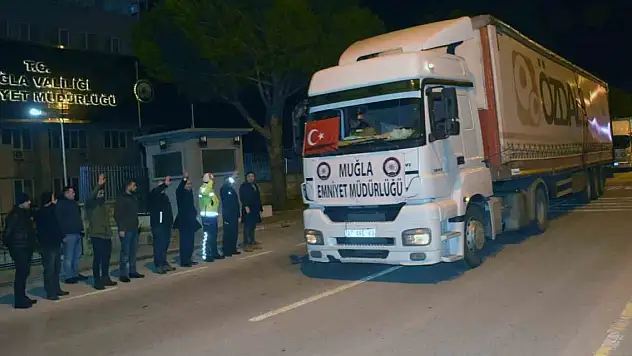 Muğla'dan deprem bölgesine 600'üncü TIR