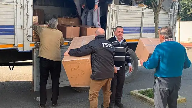 TSYD depremzedelere yardım gönderdi