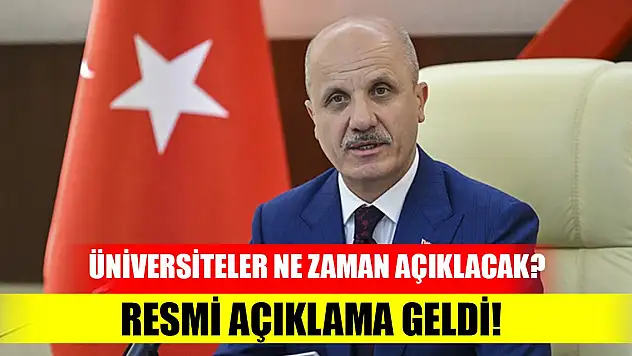 Üniversitelerde eğitim nasıl olacak? YÖK Başkanı Özvar'dan son dakika açıklaması