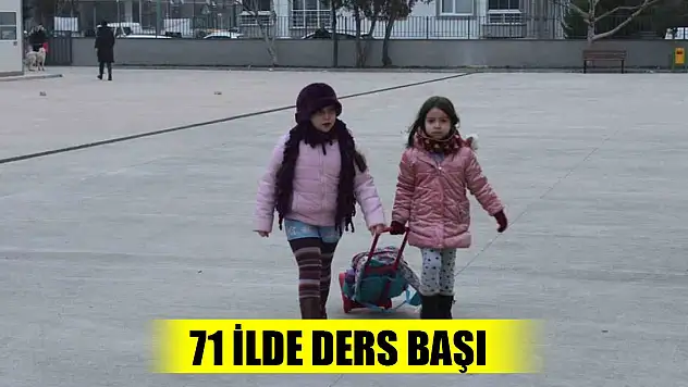 Okullarda 2. dönem için ders zili çaldı