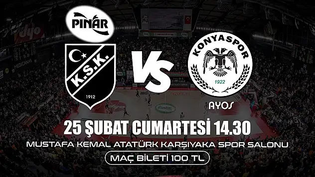 Pınar Karşıyaka ve Ayos Konyaspor depremzedeler için parkede