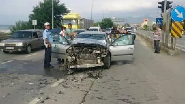 Giresun'da trafik kazası: 7 yaralı
