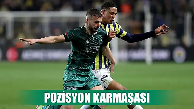 Konyaspor'da futbolcular farklı mevkilerde oynadı