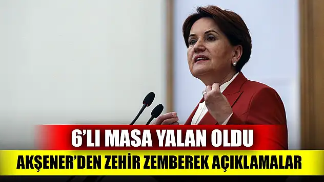 6'lı masa dağıldı