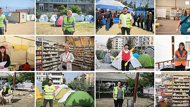 Farklı mesleklerden gönüllüler Hatay'da depremzedeler için seferber oldu