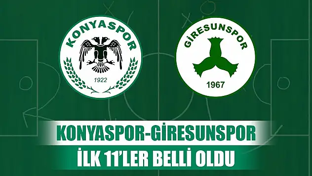 Konyaspor'un Giresunspor kadrosu