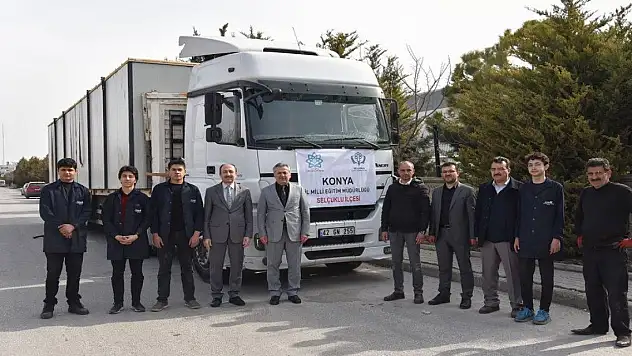 Selçuklu Eğitim ailesi topladıkları yardımları gönderdi