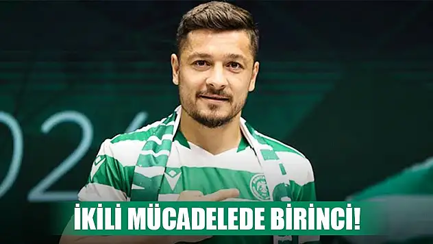 Konyasporlu Ahmet Oğuz ikili mücadelede önde