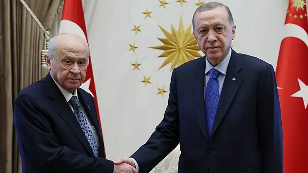 Cumhurbaşkanı Erdoğan, Bahçeli ile bir araya geldi