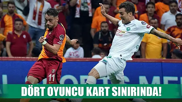Konyaspor maçı öncesi Aslan'da 4 oyuncu sınırda
