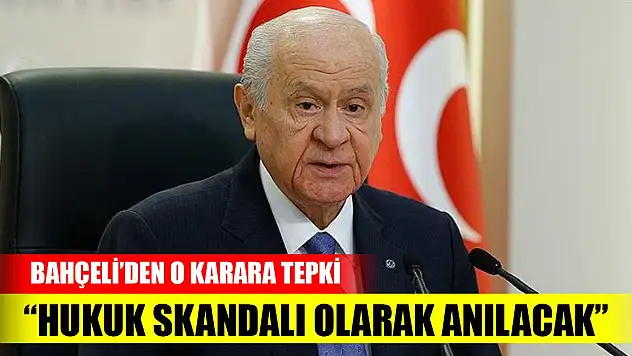 MHP Genel Başkanı Bahçeli'den AYM'nin hazine kararına tepki