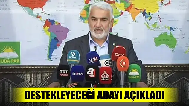Son Dakika! HÜDA PAR destekleyeceği adayı açıkladı