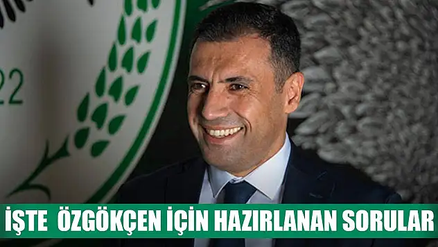Konyaspor Başkanı Özgökçen için hazırlanan taraftar soruları