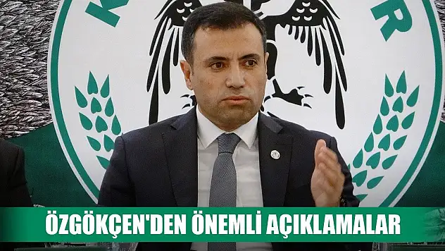 Başkan Özgökçen Konyaspor gündemini değerlendirdi
