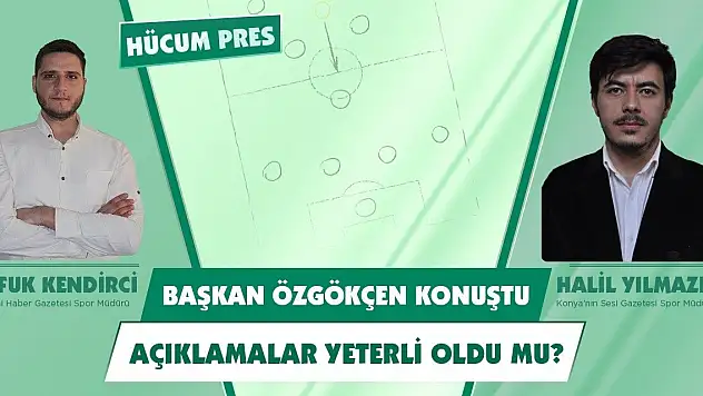 Konyaspor Başkanı Özgökçen'in açıklamaları değerlendirildi