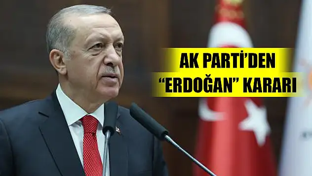 Son Dakika! AK Parti'nin Cumhurbaşkanı adayı Erdoğan oldu