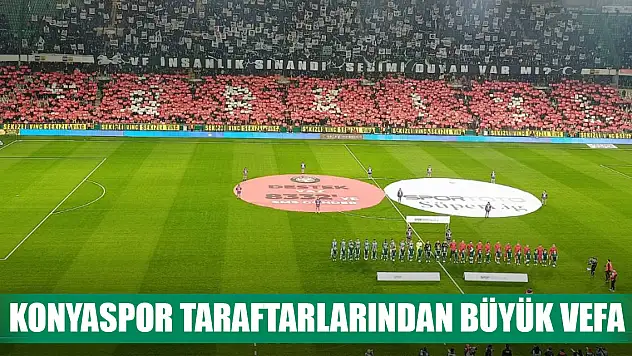 Konyaspor'dan anlamlı pankart!