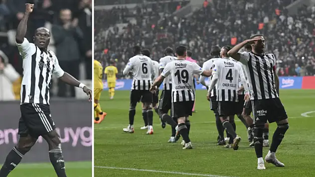 Beşiktaş 3 puanı 3 golle aldı