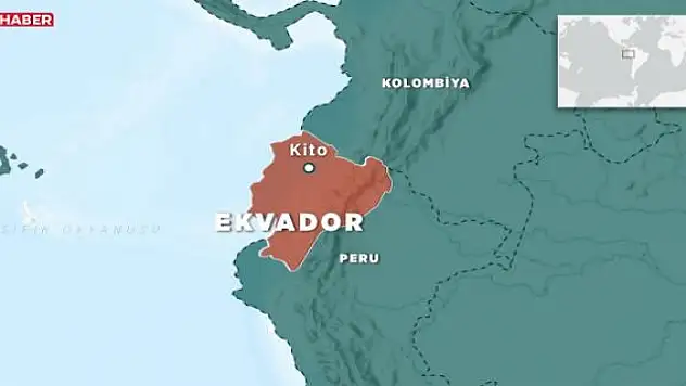 Ekvador'da 6,7 büyüklüğünde deprem