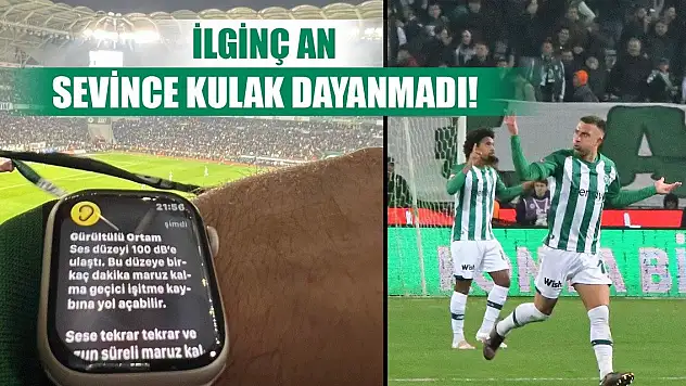 Konyaspor'un golü sonrası ilginç anlar