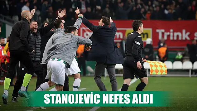 Konyaspor'da Stanojevic nefes aldı