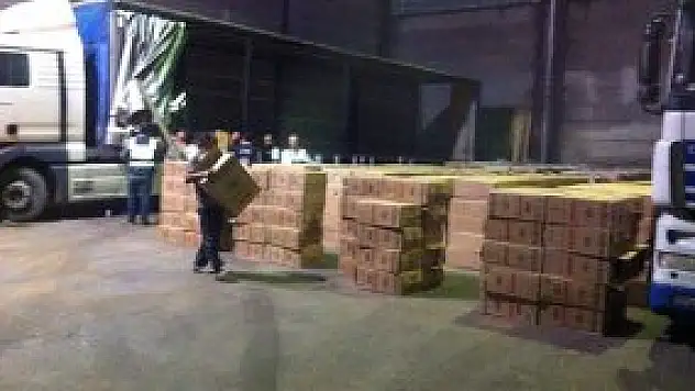 Tarihin en büyük kaçak sigara operasyonu!