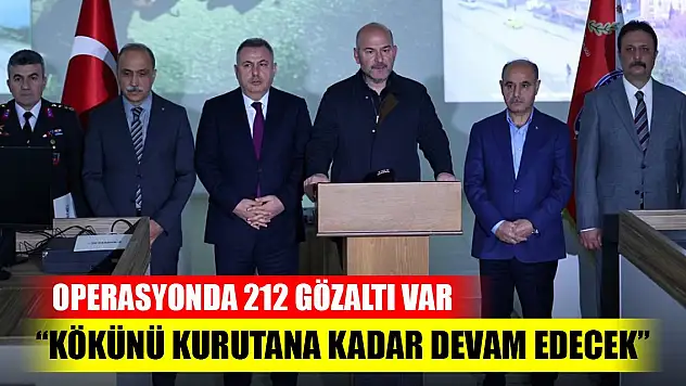 45'inci 'Kökünü Kurutma Operasyonu'nda 212 gözaltı