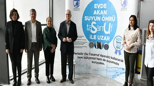 Barajda su azalınca su tasarruf aparatı dağıtımına başlandı