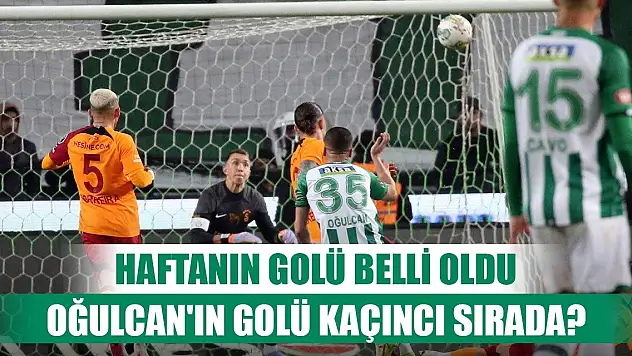 Haftanın golü belli oldu, Konyaspor