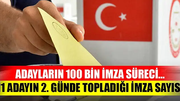 Cumhurbaşkanı adaylarının 100 bin imza süreci... 11 adayın ikinci günde topladığı imza sayısı belli oldu