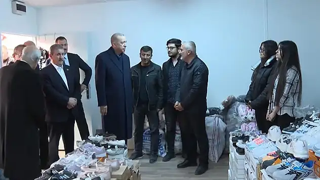 Cumhurbaşkanı Erdoğan, Kahramanmaraş'ta esnafla bir araya geldi