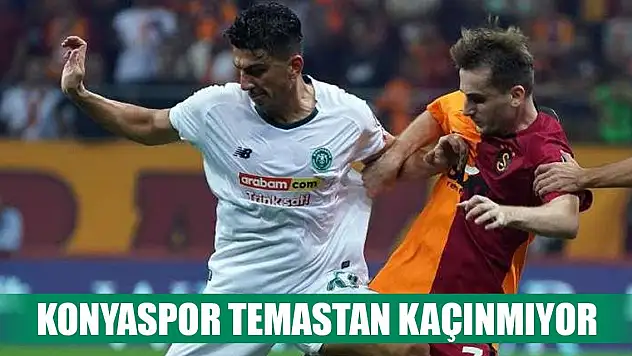 Konyasporlu futbolcular faulde derece yaptı