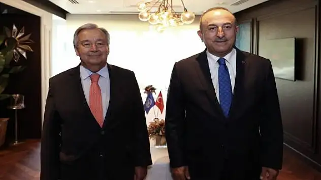 Bakan Çavuşoğlu BM Genel Sekreteri Guterres ile görüştü