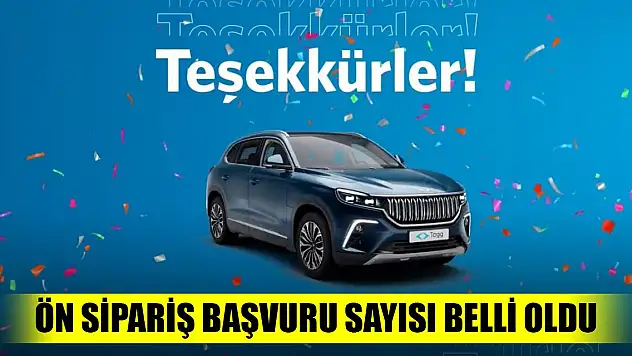TOGG T10X modeli için ön sipariş başvuru sayısı belli oldu, çekiliş yarın