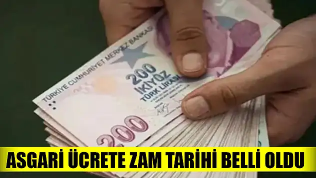 Asgari ücrete zam tarihi belli oldu