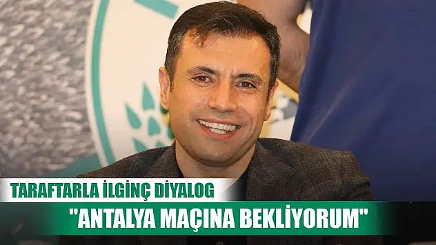 Konyaspor'da Başkan ile taraftar arasında diyalog