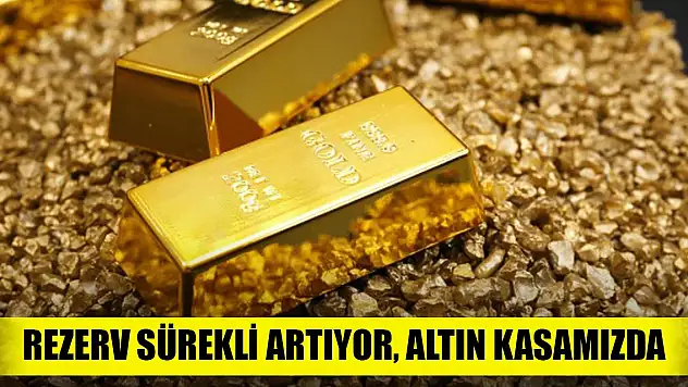Rezerv sürekli artıyor altın kasamızda