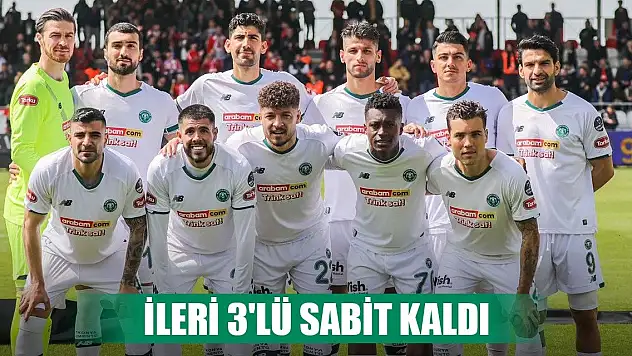 Konyaspor'un değişilmez 3'lüsü