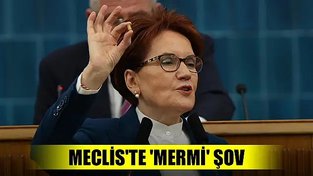 Akşener'den Meclis'te 'mermi' şov