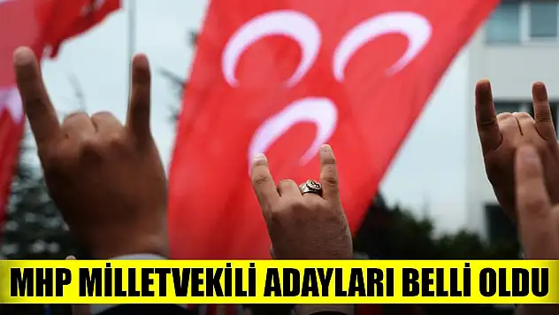 MHP milletvekili adayları açıklandı! İşte il il tam liste