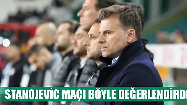 Konyaspor'da Stanojevic beraberlikle ilgili konuştu