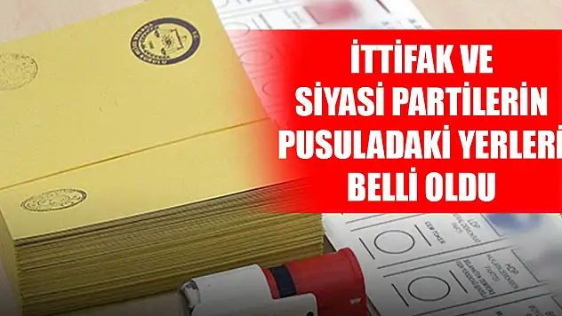 İttifak ve siyasi partilerin pusuladaki yerleri belli oldu