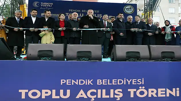 Cumhurbaşkanı Erdoğan, Pendik Toplu Açılış Töreni'ne katıldı